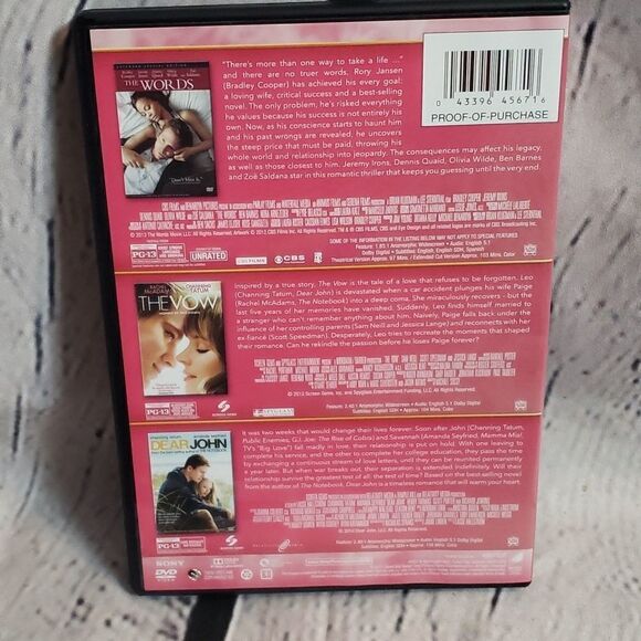 3 Movies Chickflick DVD Set - Picture 2 of 3